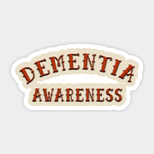 Dementia Awareness Sticker